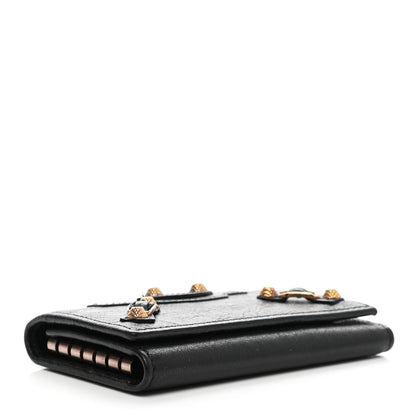 Balenciaga Agneau Giant 12 Rose Gold Hardware Osaka Key Holder Black 4 of 9