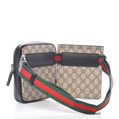 Gucci GG Supreme Monogram Web Belt Bag Black 3 of 10