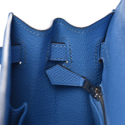 Hermes Epsom Kelly Sellier 25 Bleu Paradis 10 of 35