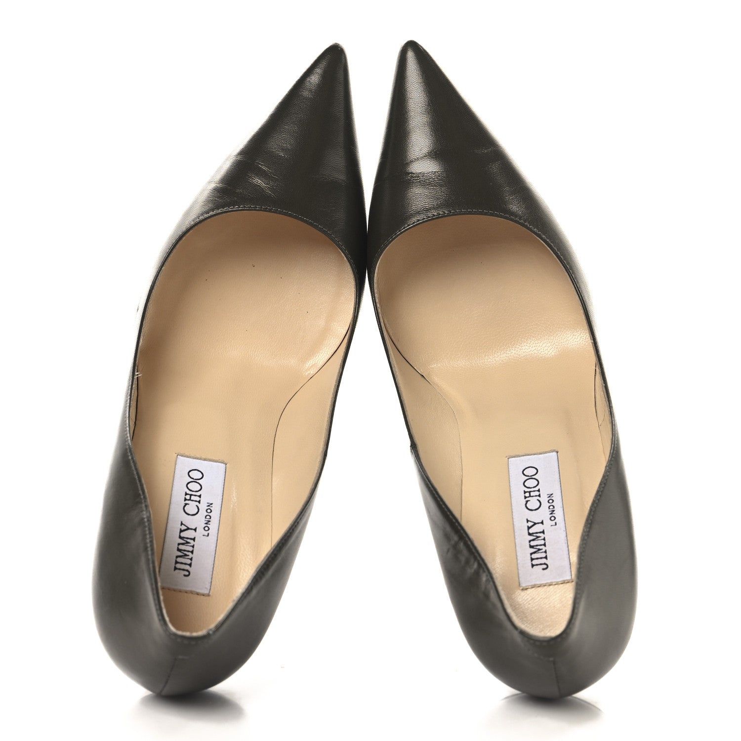 Jimmy Choo Kid Abel 100 Pumps 39.5 Light Smoke 2 of 10