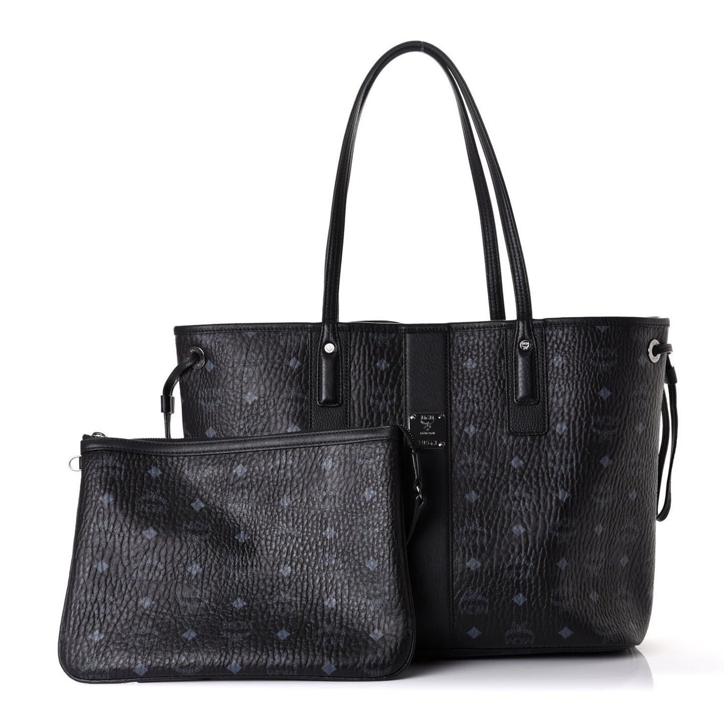Visetos Medium Liz Reversible Shopper Tote Black