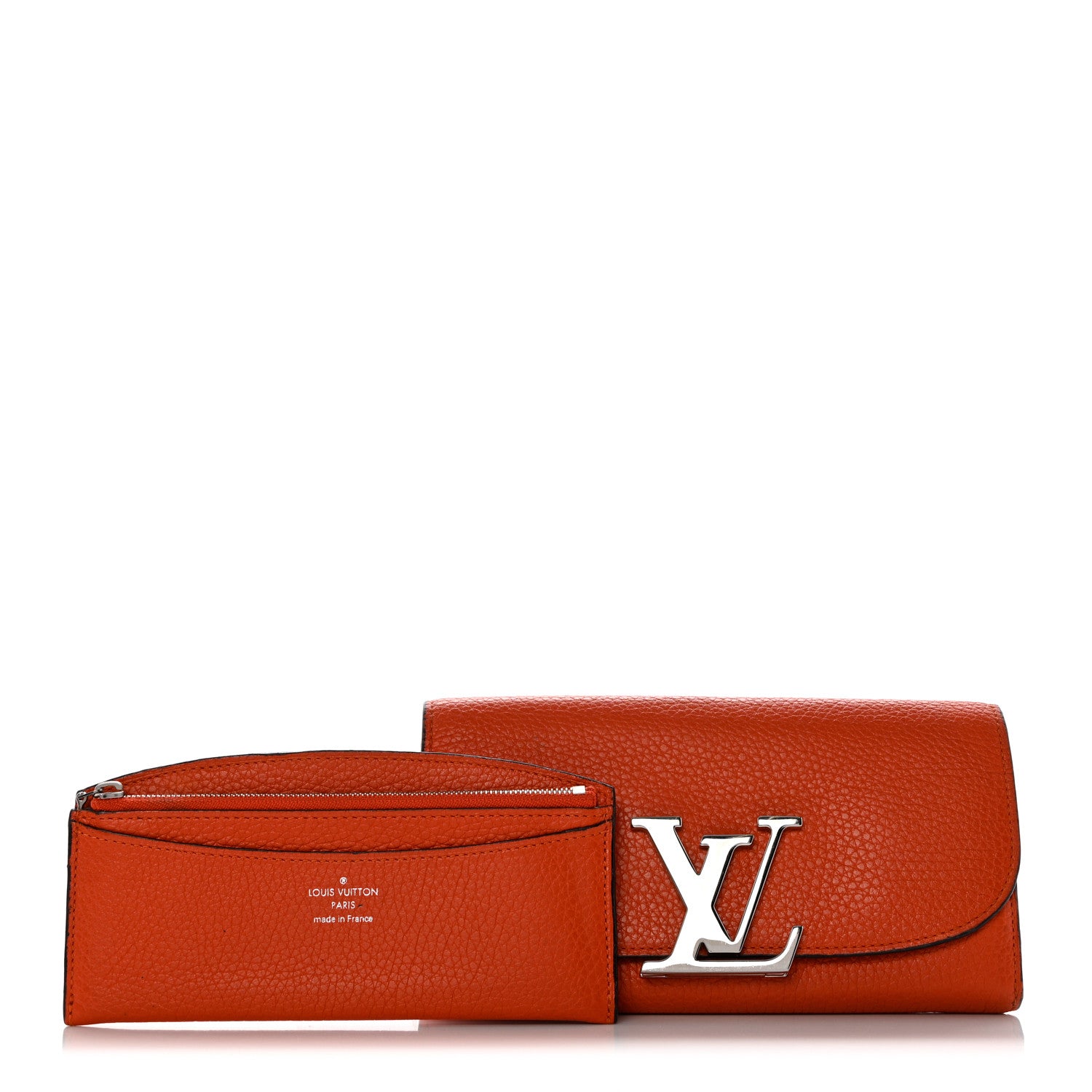 Louis Vuitton Taurillon Vivienne LV Long Wallet Clementine 1 of 12