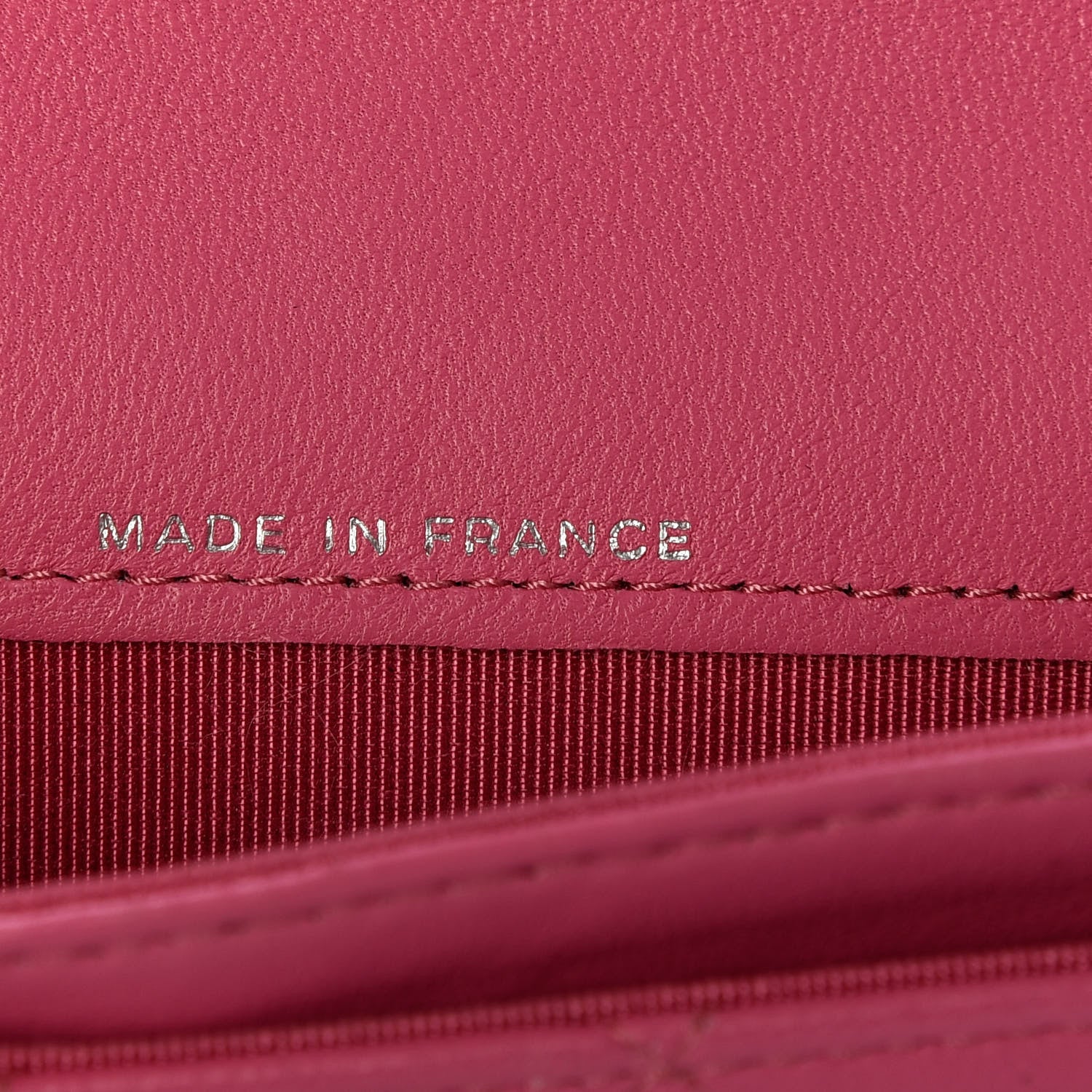 Chanel Lambskin Quilted Flap Card Holder Wallet Pink 7 of 7
