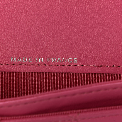 Chanel Lambskin Quilted Flap Card Holder Wallet Pink 7 of 7