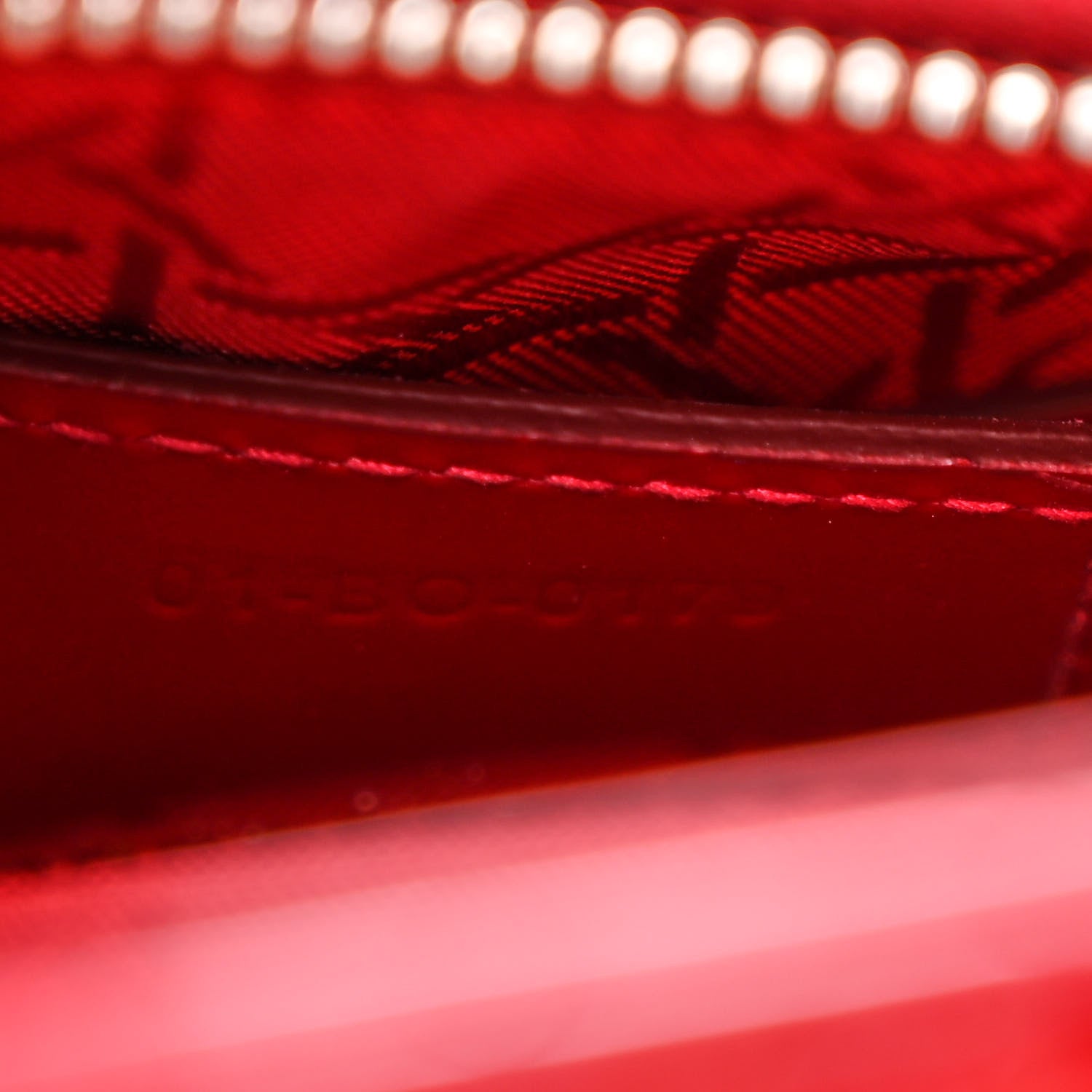 Christian Dior Patent Cannage Medium Lady Dior Red 7 of 11