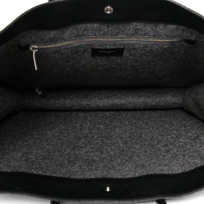 Saint Laurent Wool Calfskin Rive Gauche Tote Grey 5 of 9