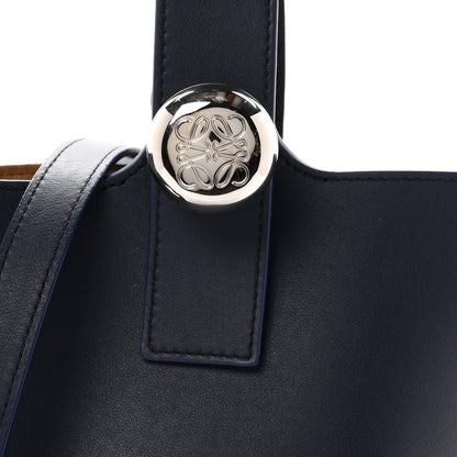 Loewe Soft Grained Calfskin Mini Pebble Bucket Bag Navy 7 of 9