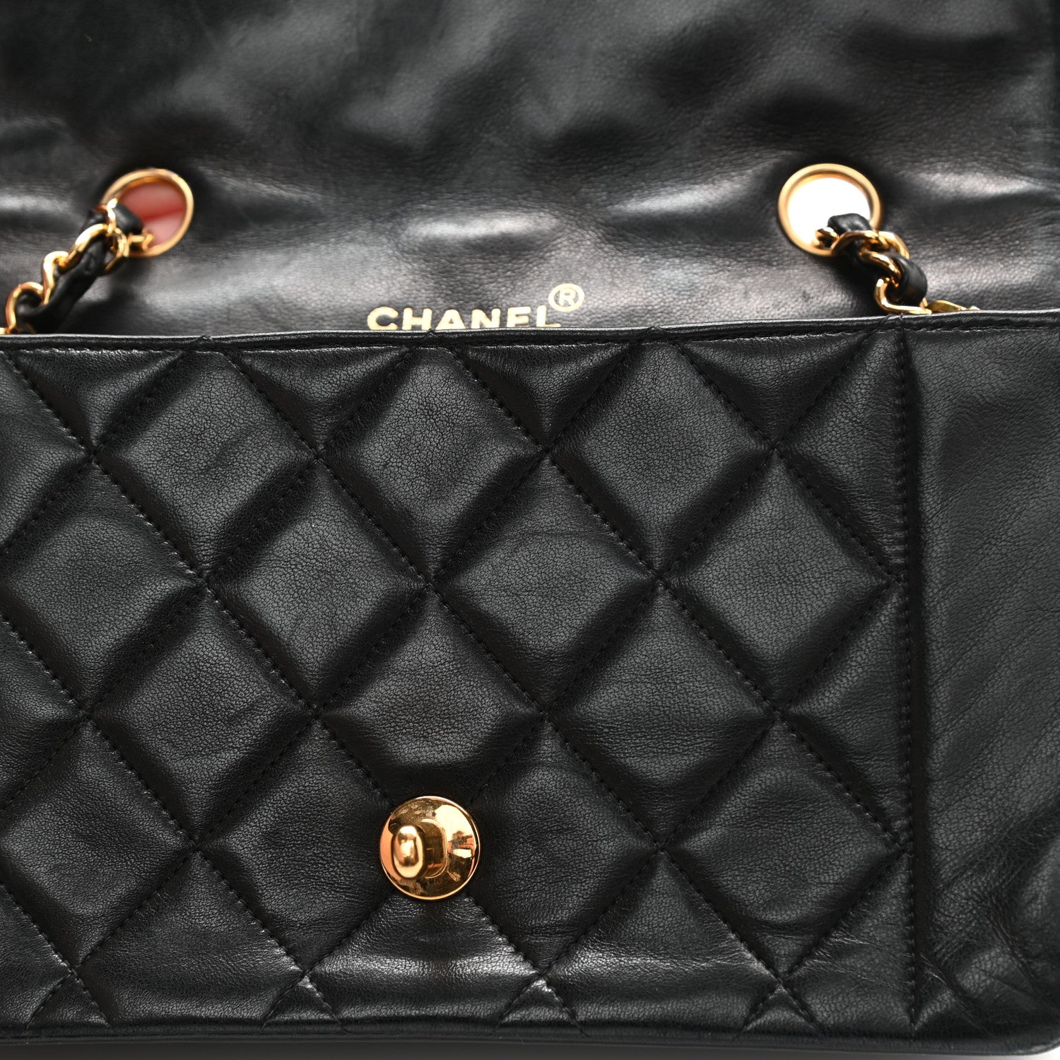 Chanel Lambskin Quilted Small Single Flap Black 14 of 18