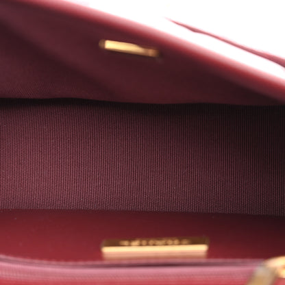 Chanel Caviar Quilted School Memory Top Handle Flap Burgundy 5 of 10