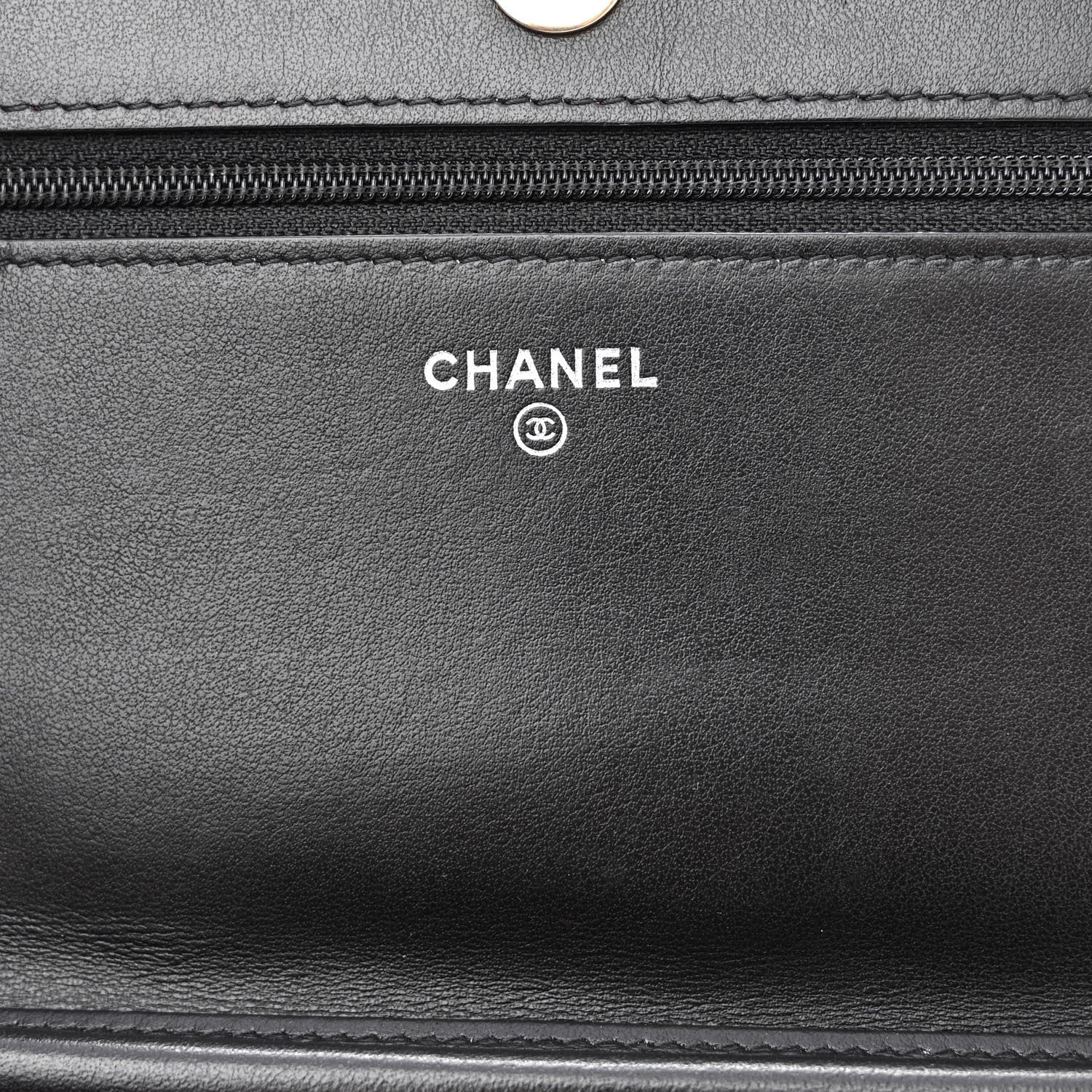 Chanel Aged Calfskin Quilted Gabrielle Wallet On Chain WOC Black 6 of 12