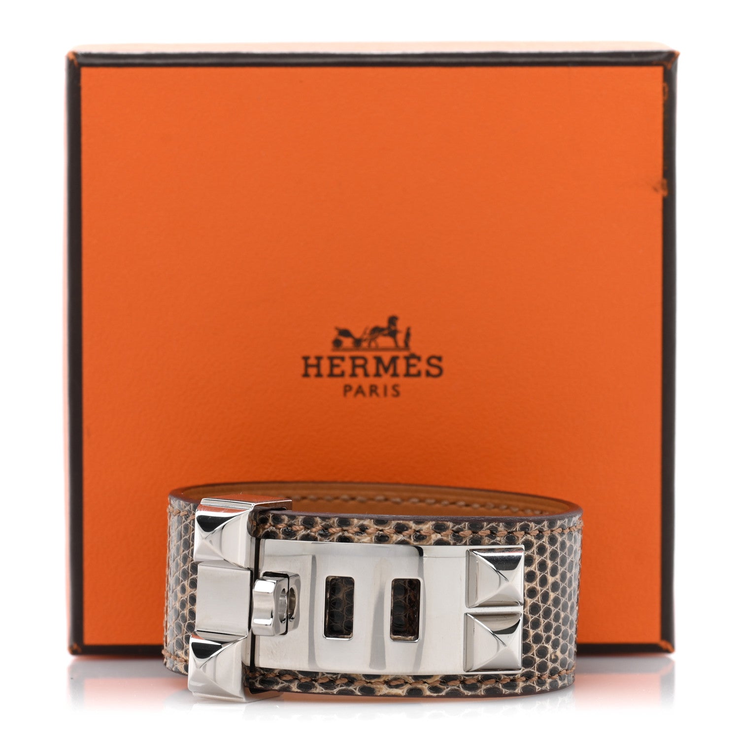 Hermes Lizard Collier de Chien CDC 24 Bracelet T1 Ombre 5 of 5