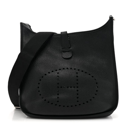 Hermes Taurillon Clemence Evelyne III GM Black 1 of 14