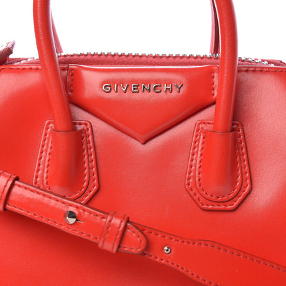 Givenchy Shiny Lord Calfskin Mini Antigona Red 13 of 17