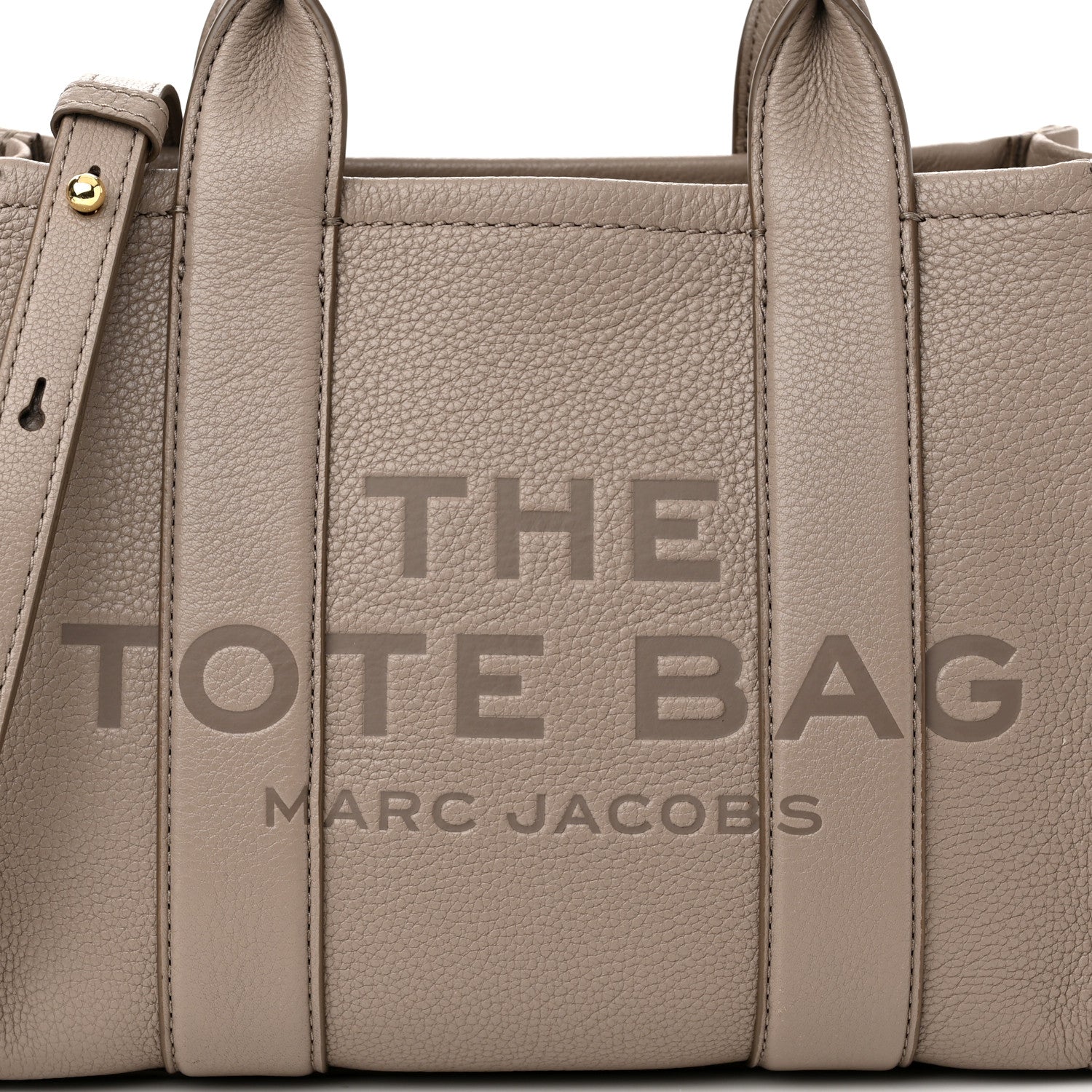 Marc Jacobs Grained Calfskin Small The Tote Bag Taupe 9 of 11