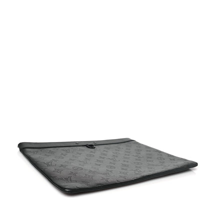 Louis Vuitton Calfskin Monogram Shadow Discovery Pochette Black 4 of 7