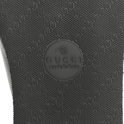 Gucci Rubber Chevron Womens GG Thong Sandals 38 Black 7 of 8