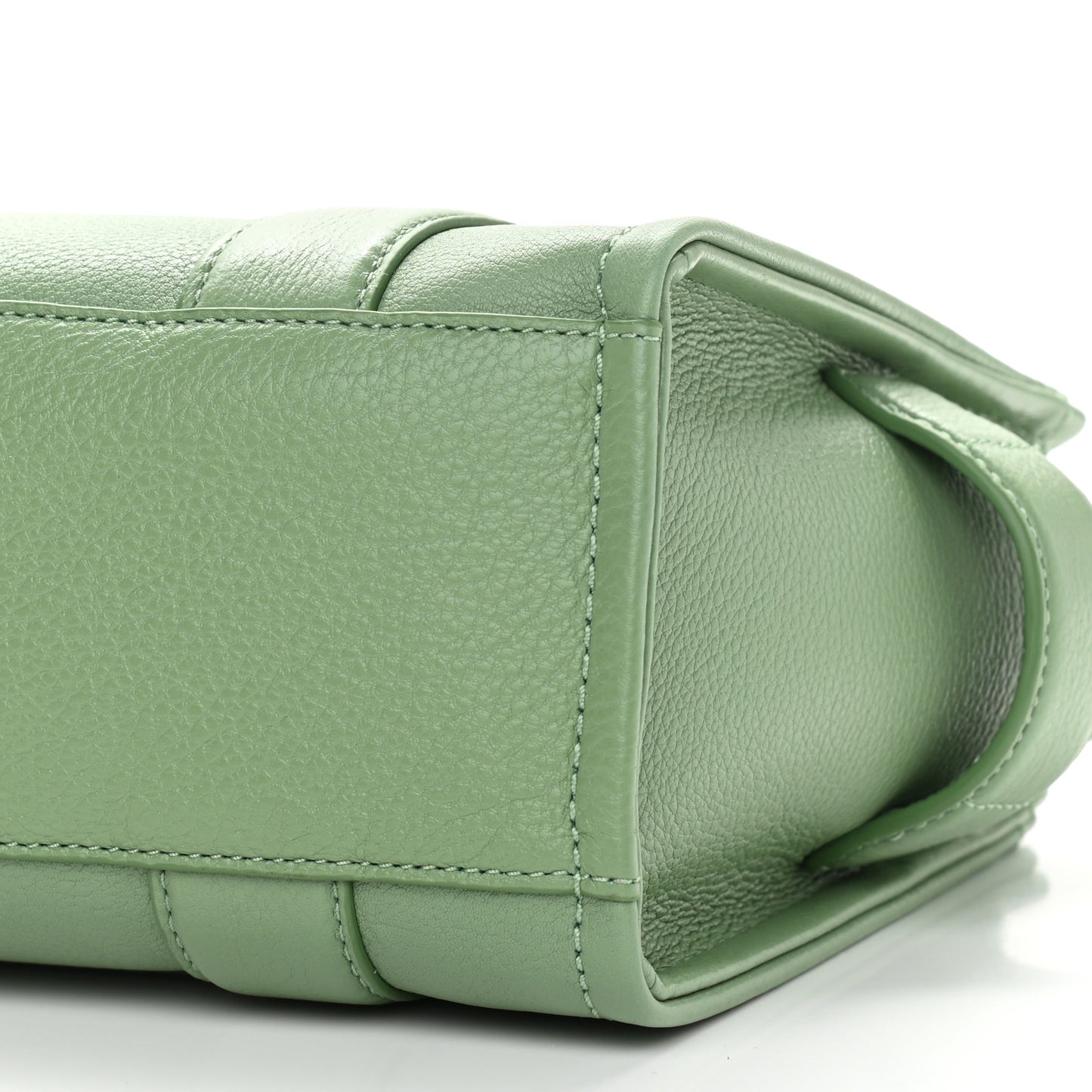 Grained Calfskin Small The Tote Bag Aspen Green