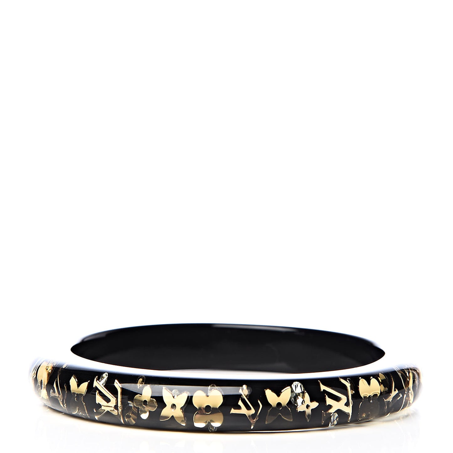 Resin Swarovski Medium Inclusion Bracelet PM Black