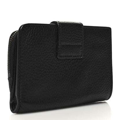 Gucci Piuma Calfskin Medium Bamboo Double G Wallet Black 4 of 10