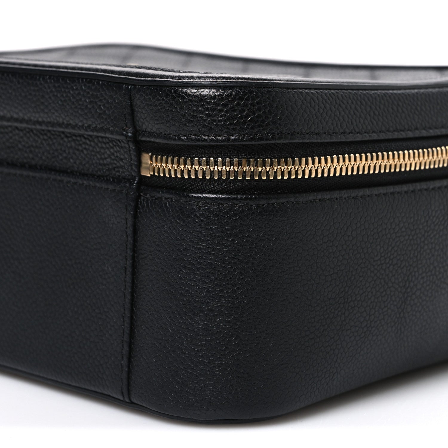 Chanel Caviar Quilted Large CC Filigree Vanity Case Black 11 of 12