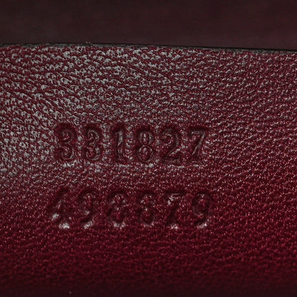 Gucci Regent Calfskin Lady Lock Top Handle Bag Purple Wine 6 of 10