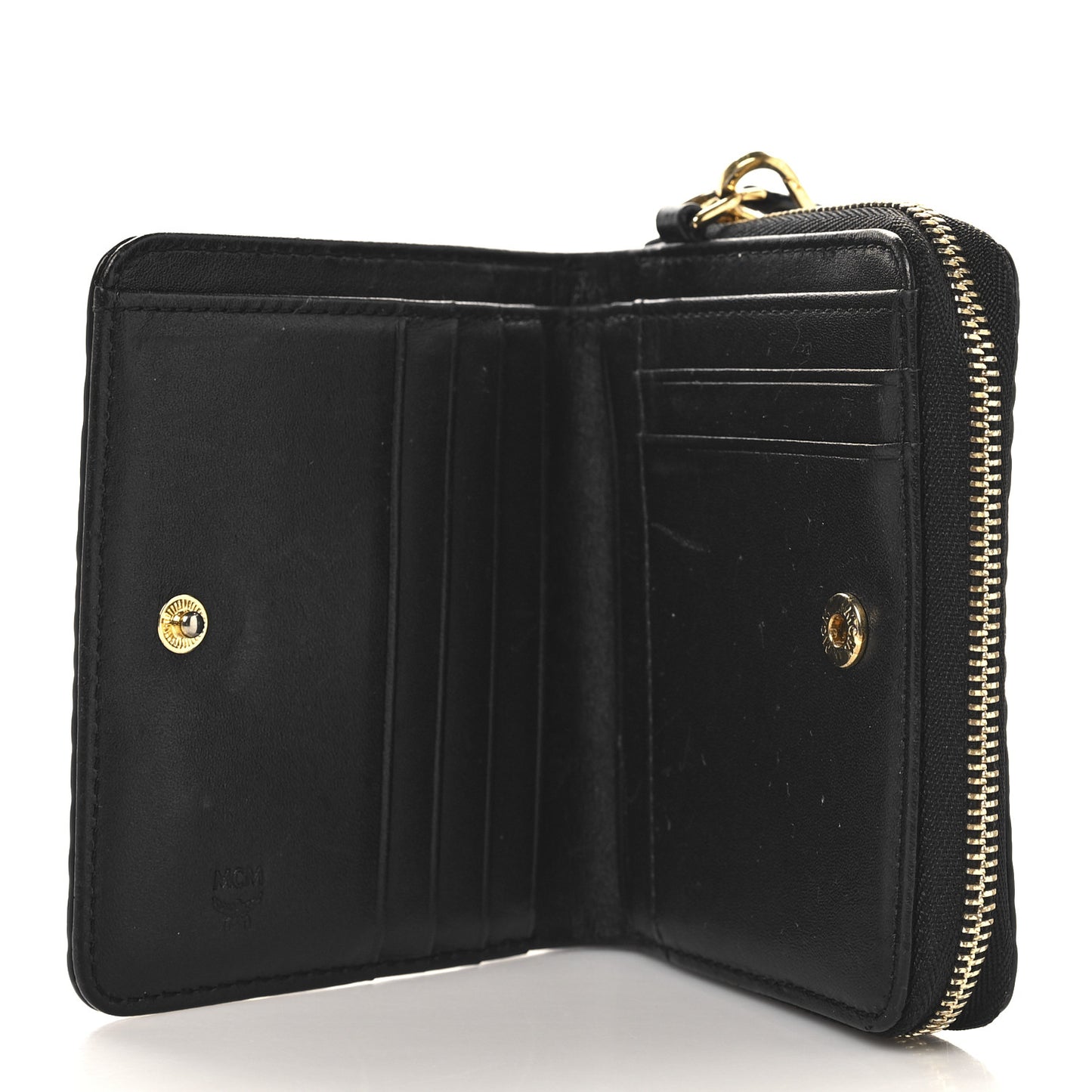 Gradation Visetos Compact Wallet Black Gold