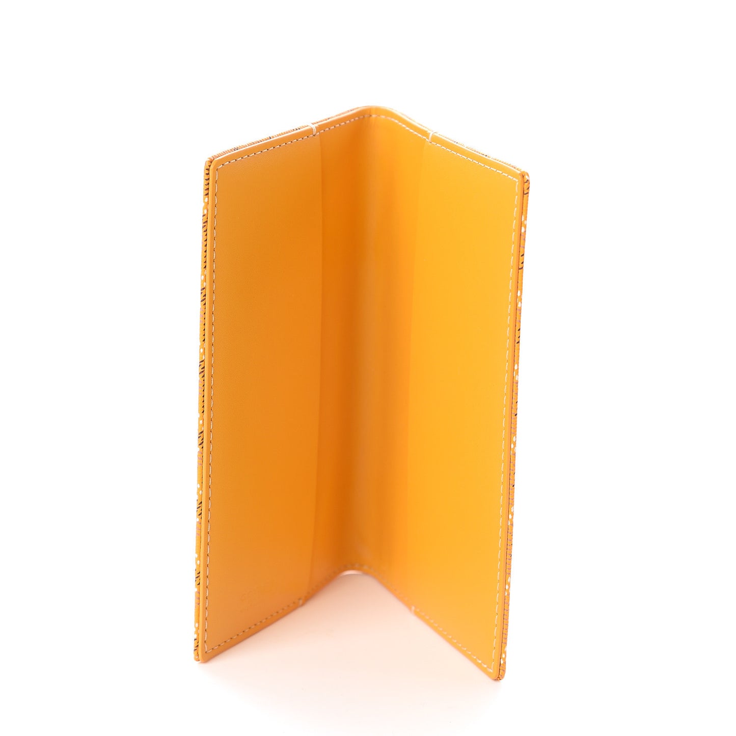 Goyardine Passport Holder Yellow