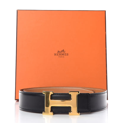 Hermes Box Swift 32mm H Belt 70 Black Gold 7 of 7