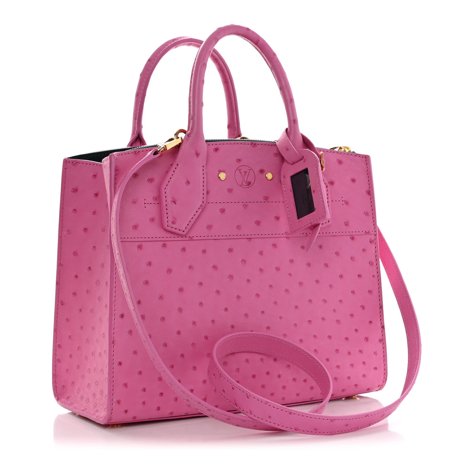 Louis Vuitton Ostrich City Steamer PM Rose 3 of 11