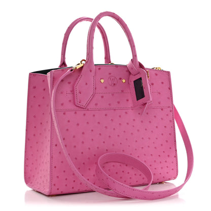 Louis Vuitton Ostrich City Steamer PM Rose 3 of 11