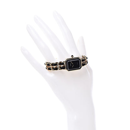 Chanel Stainless Steel Lambskin 20mm Chain Premiere Quartz Watch Gold M 2 of 9