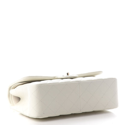 Chanel Caviar Quilted Jumbo Double Flap White 4 of 9