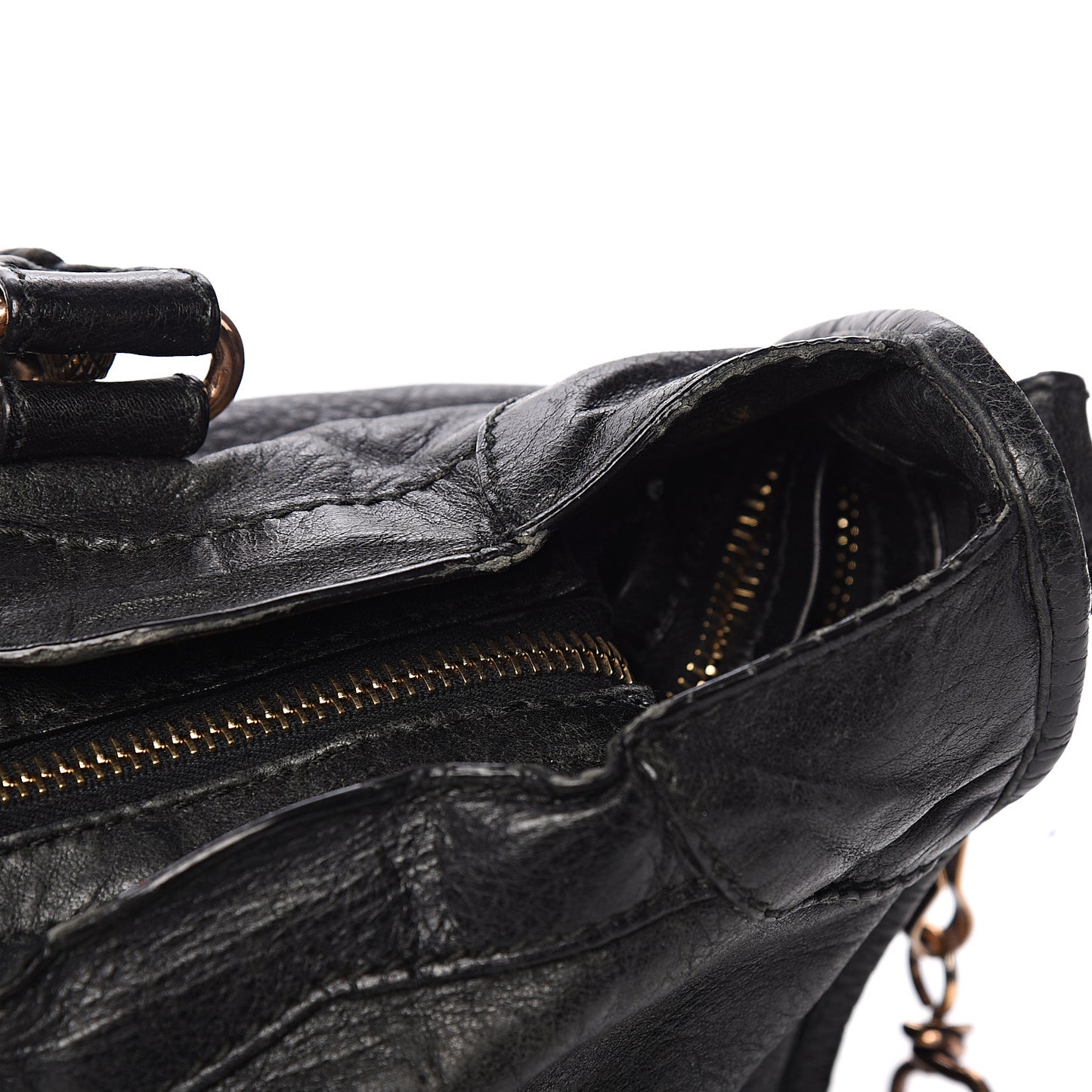 Agneau Giant 12 Rose Gold Hardware City Black