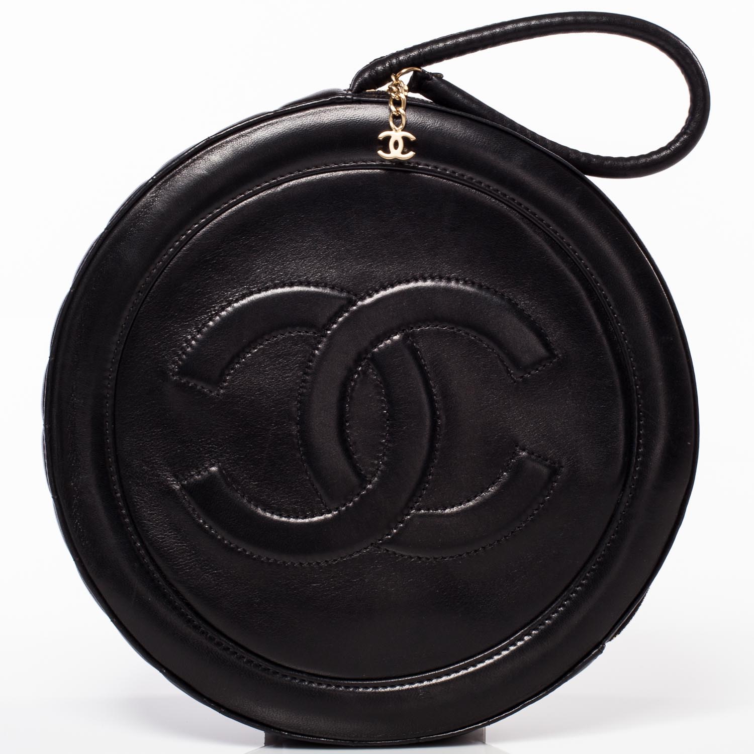 Chanel Lambskin Quilted CC Wristlet Black 1 of 9