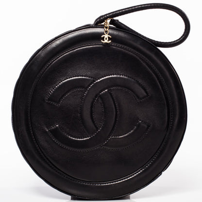 Chanel Lambskin Quilted CC Wristlet Black 1 of 9