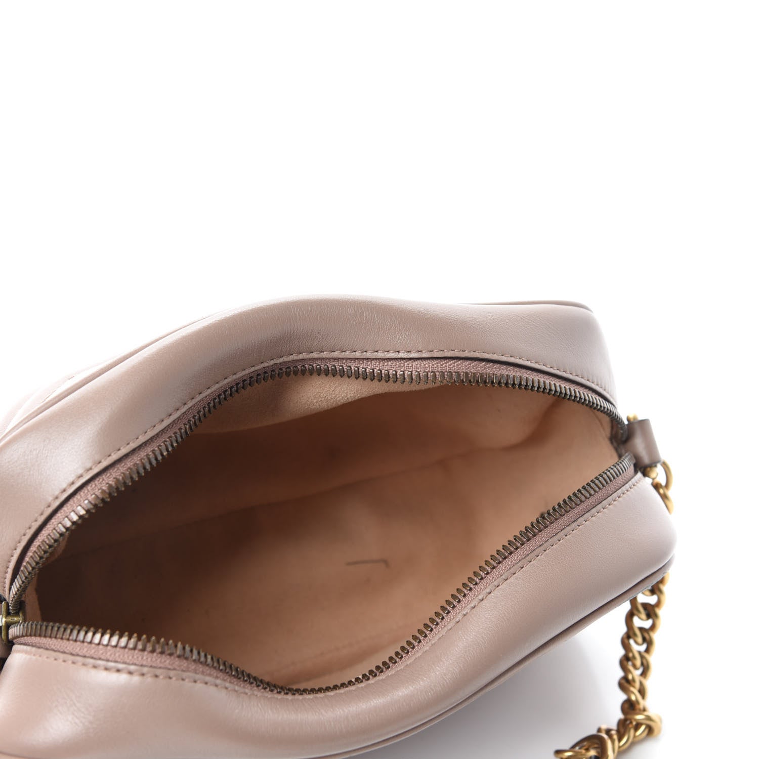 Gucci Calfskin Matelasse Small GG Marmont Chain Shoulder Bag Porcelain Rose 5 of 13