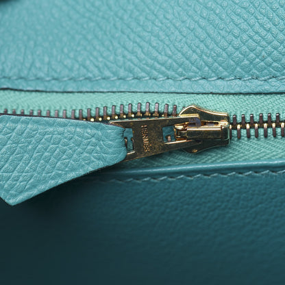 Hermes Epsom Kelly Sellier 28 Bleu Paon 16 of 36