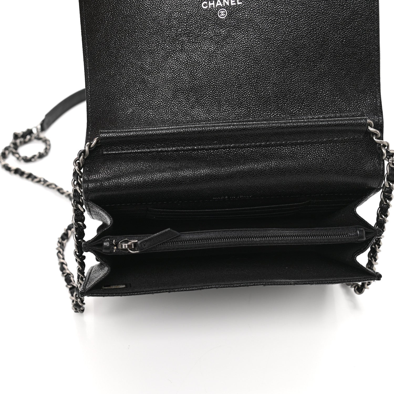 Chanel Caviar Quilted Boy Clutch With Chain Black 5 of 12