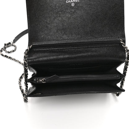 Chanel Caviar Quilted Boy Clutch With Chain Black 5 of 12