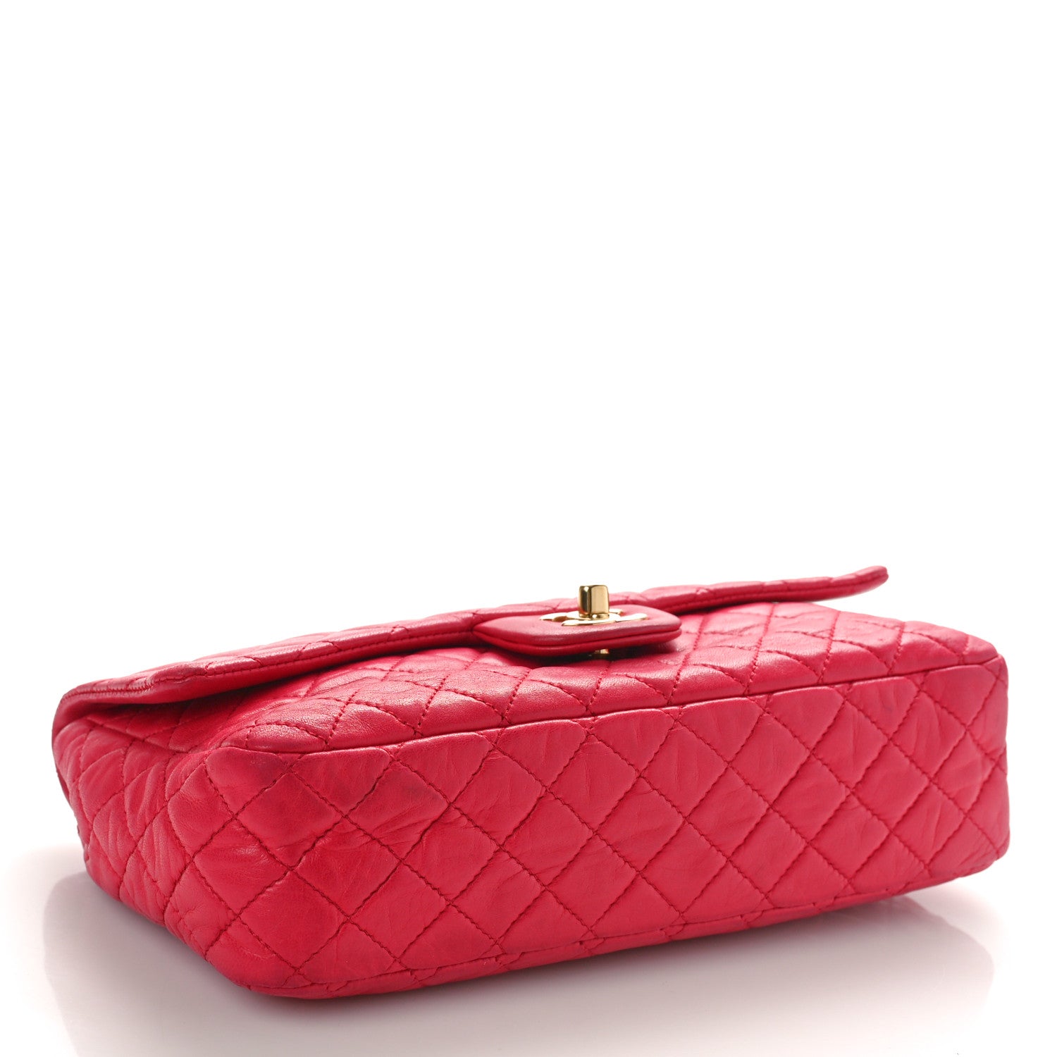 Chanel Lambskin Quilted Valentine Charms Medium Flap Red 4 of 12