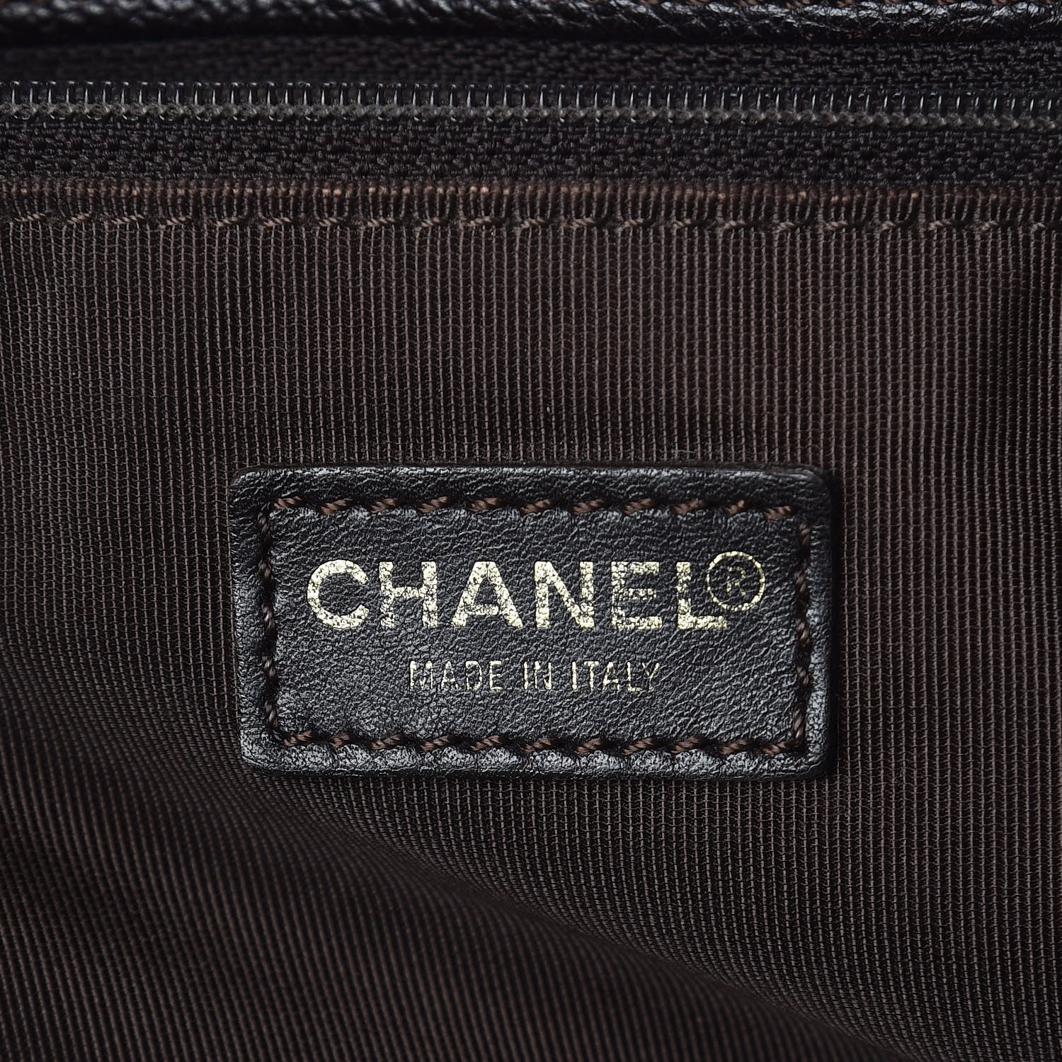 Chanel Calfskin Cerf Executive Shopper Tote Brown 6 of 10