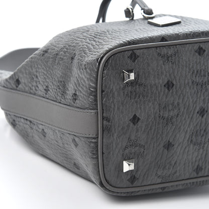 MCM Visetos Small Essential Drawstring Bucket Bag Phantom Grey 5 of 9