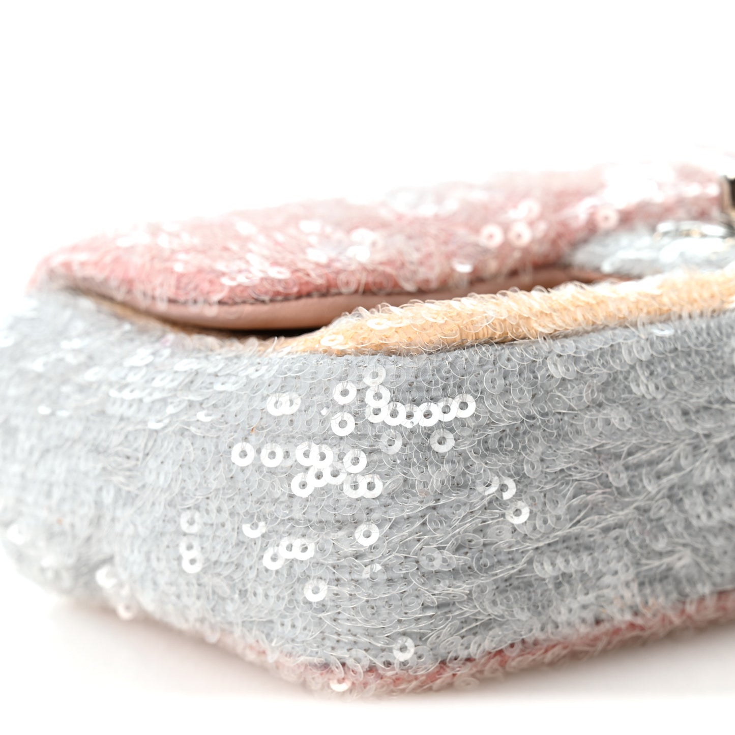 Sequin Mini Waterfall Flap Pink Blue Yellow