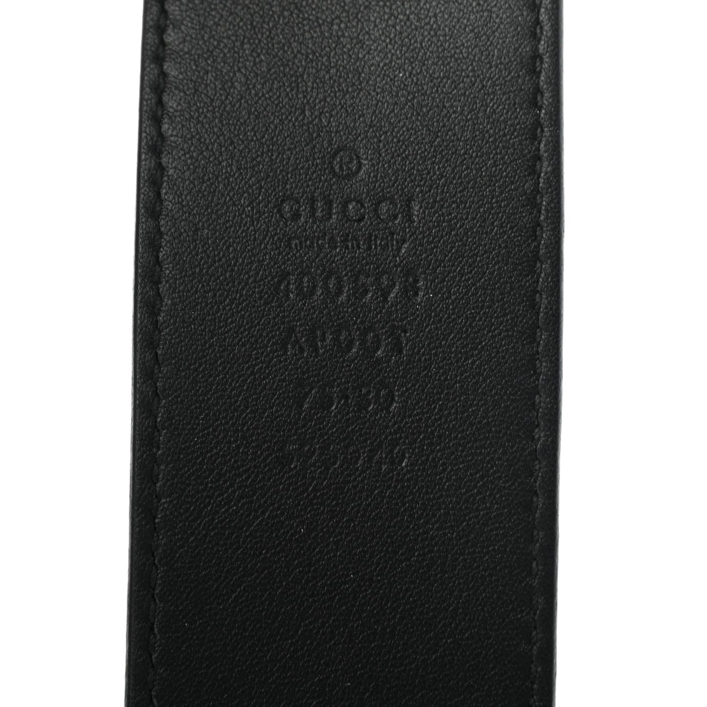 Calfskin Double G 40mm Belt 75 30 Black