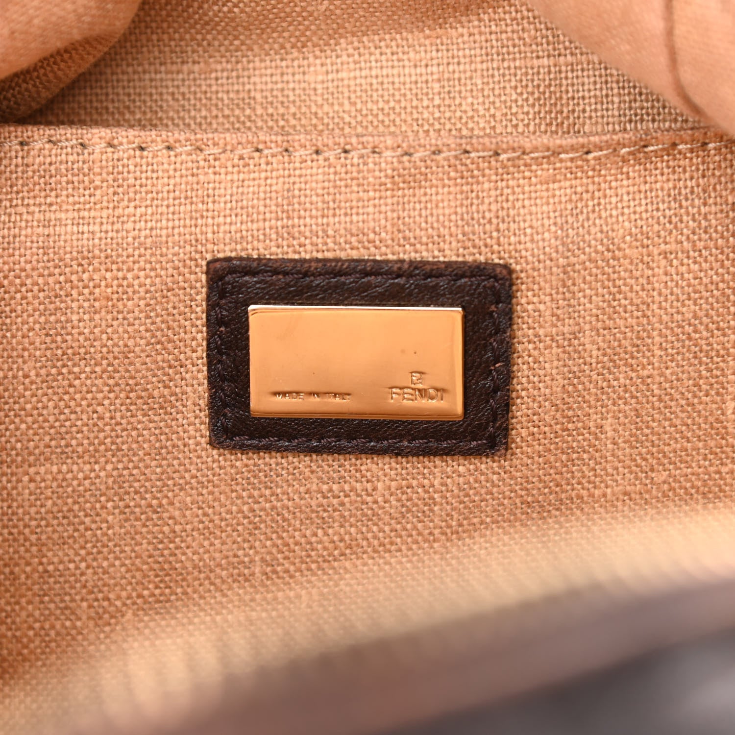 Fendi Zucca Nappa Nuvolata Vitello Tortuga Spy Bowler Tobacco Moro 6 of 11