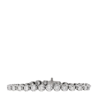 Parker & West by FASHIONPHILE 14K White Gold Diamond 6.40ctw Tennis Bracelet 1 of 5