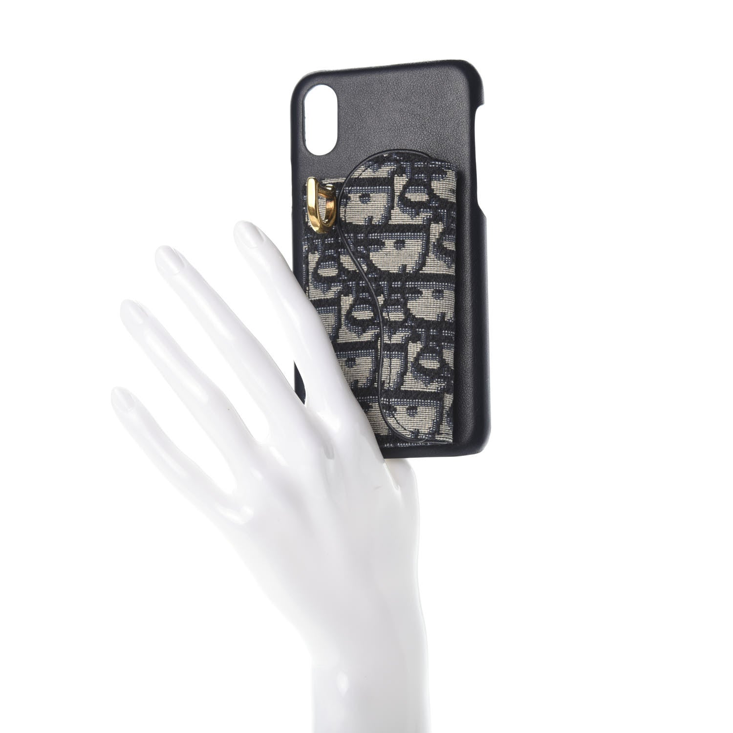 Christian Dior Oblique Calfskin Saddle iPhone X Case Blue 2 of 5