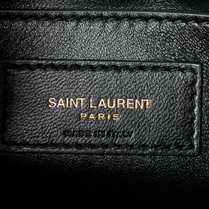 Saint Laurent Jersey Wool Patchwork Monogram Mini Jamie Baguette Grigio 6 of 10