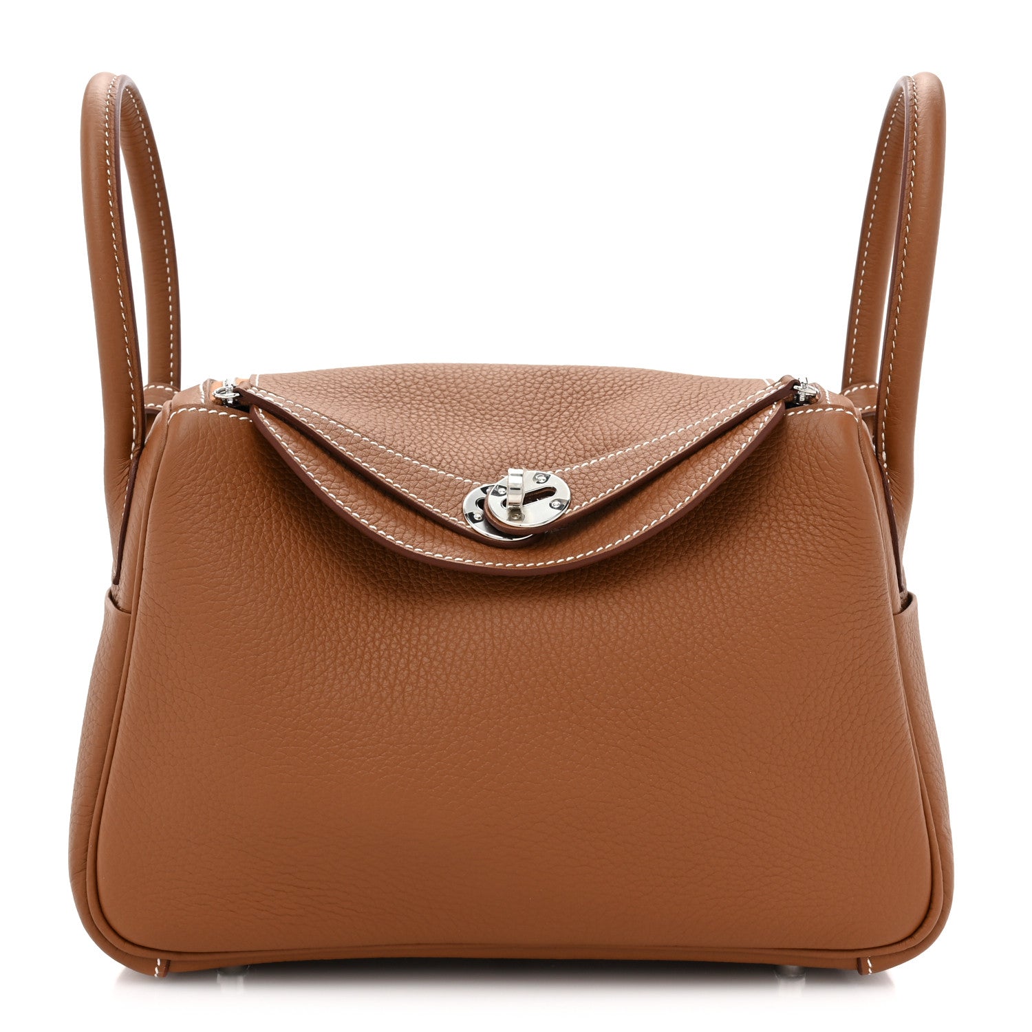 Hermes Taurillon Clemence Lindy 26 Gold 1 of 8