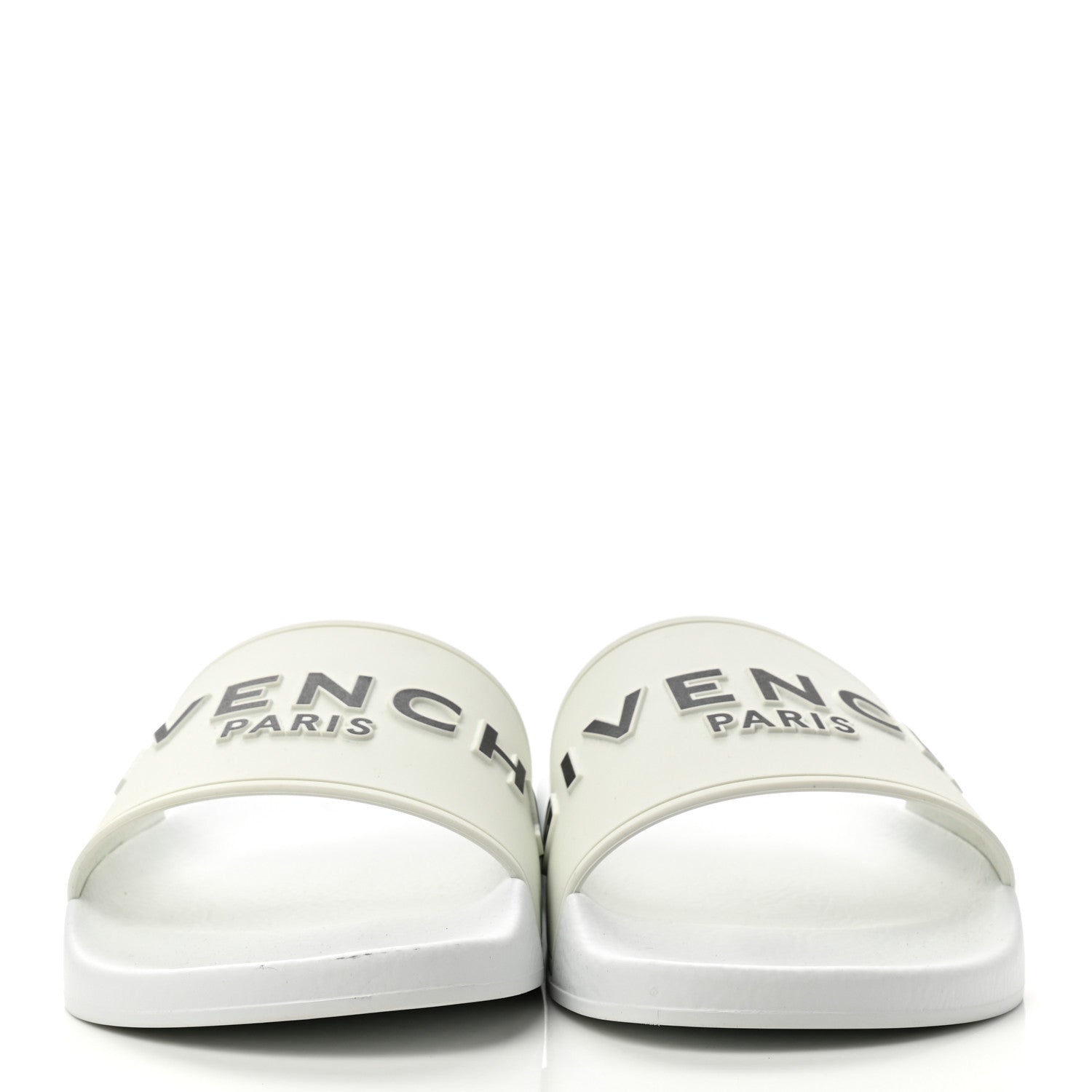 Givenchy Rubber Logo Pool Slide Sandals 9 White 4 of 14